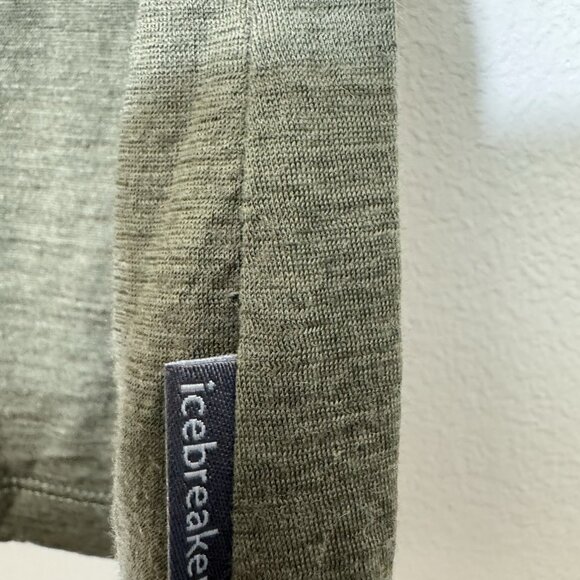 Icebreaker  Women’s Tech Lite II SS Scoop Neck Tee Size M Circle T-shirt Green - Picture 6 of 8